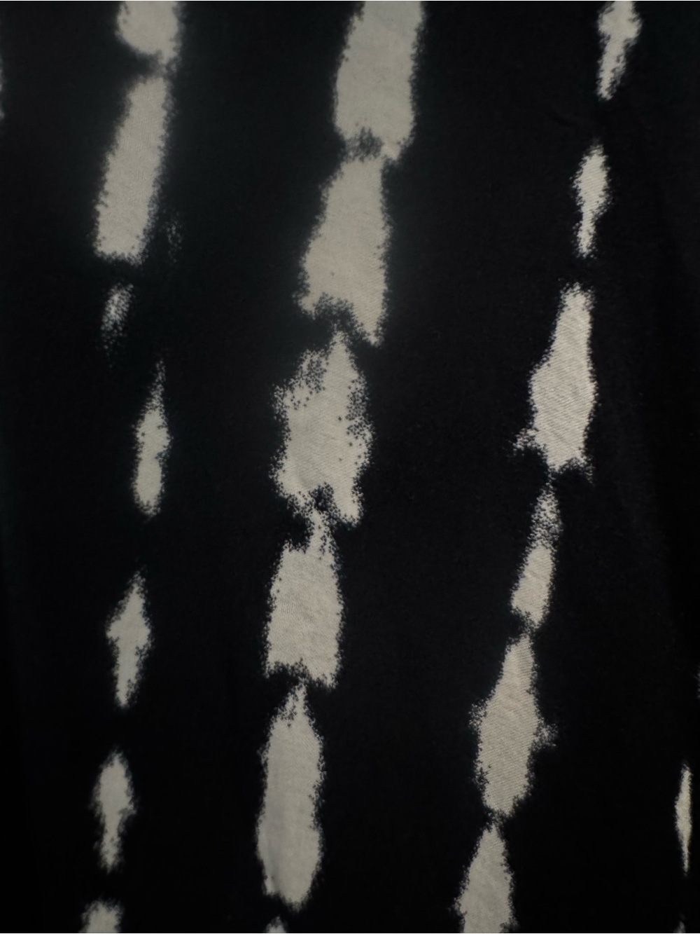 SO Black and White Tie-Dye Draped Open Kimono - Picture 3 of 4